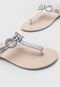 Rasteira Melissa Harmonic T Bar Gleam Ad Bege - Marca Melissa