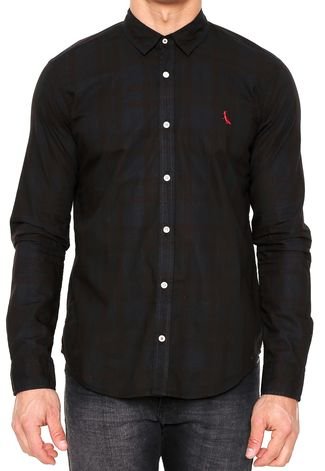 Camisa Ml Xadrez Jacarandá Reserva - Preto