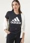 Camiseta adidas Sportswear Loungewear Essentials Logo Preta - Marca adidas Sportswear