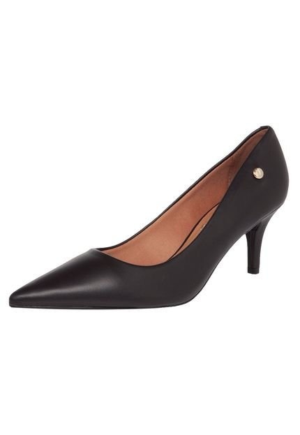 Scarpin Vizzano Bico Fino Preto - Marca Vizzano