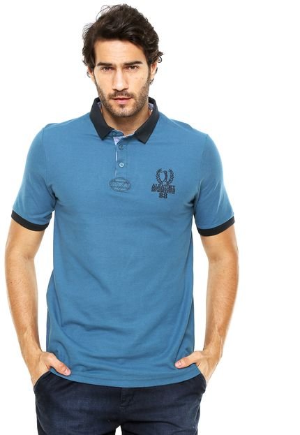 Camisa Polo Aleatory Tradicional Azul - Marca Aleatory