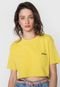 Camiseta Cropped Volcom Dial Amarela - Marca Volcom