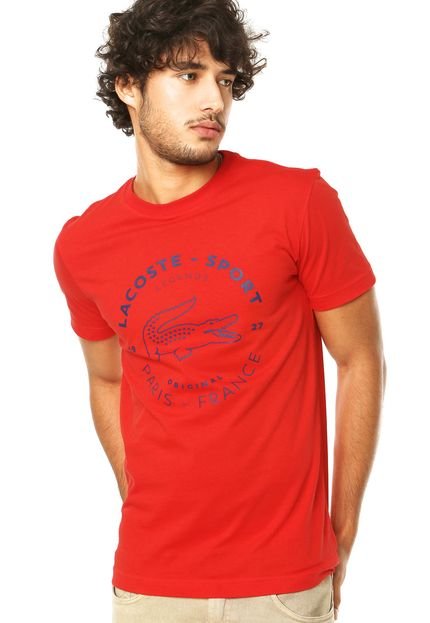 Camiseta Lacoste Estampa Vermelha - Marca Lacoste