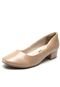 Scarpin Comfortflex Envernizado Nude - Marca Comfortflex