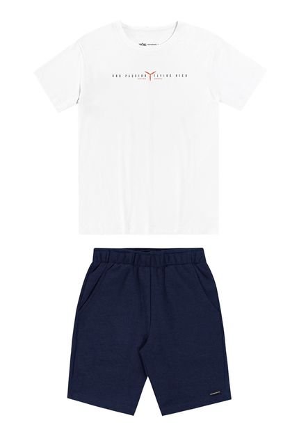 Conjunto Infantil Menino Camiseta e Bermuda - Marca Hangar 33