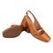 Sapato Scarpin Feminino Mary Jane Donatella Shoes Aberto Bico Quadrado Salto Alto Caramelo Verniz - Marca Monte Shoes