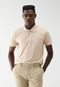 Camisa Polo Malwee Reta Lisa Bege - Marca Malwee