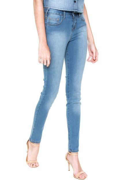 Calça Jeans Sommer Pespontos Skinny Azul - Marca Sommer