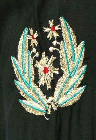 Camisa Ellus Embroidery Preta