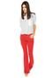 Calça Calvin Klein Jeans Flare Vermelha - Marca Calvin Klein Jeans