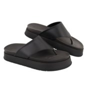 Sandália Papete Flatform de Dedo Macia Blogueira Agnes Veronez Preto - Marca Agnes Veronez