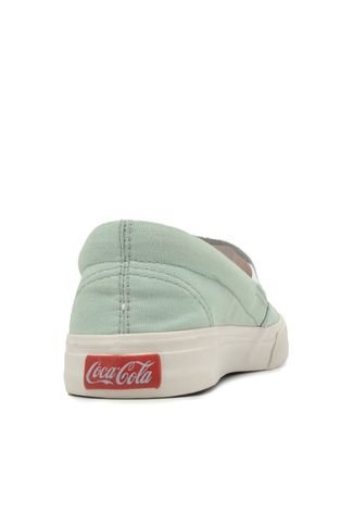 Slip On Coca Cola Shoes Logo Verde