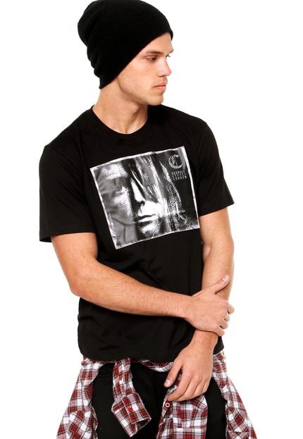 Camiseta Manga Curta Cavalera Respect Grunge Cobain Preta - Marca Cavalera