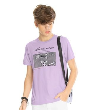Camiseta Masculina Juvenil Future Rovitex Teen Roxo
