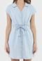 Vestido Jeans Malwee Curto Com Faixa Azul - Marca Malwee