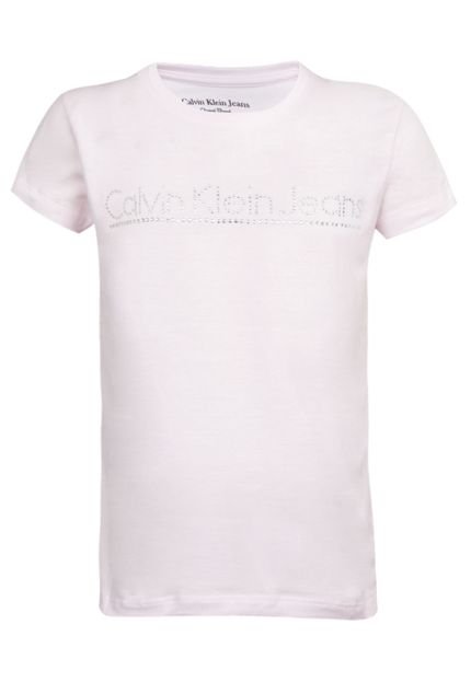 Camiseta Calvin Klein Kids Jeans Rosa - Marca Calvin Klein Kids