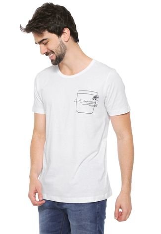 Camiseta Forum Bordado Branca