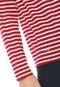 Camiseta Lacoste Listras Vermelha/Branca - Marca Lacoste