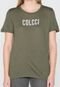 Camiseta Colcci Lettering Verde - Marca Colcci