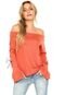 Blusa Ciganinha Cereja Rosa Crispy Laranja - Marca Cereja Rosa