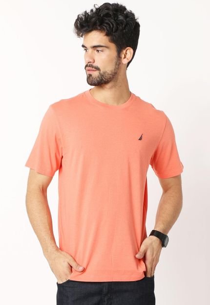 Camiseta Nautica Base Laranja - Marca Nautica