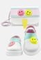 Kit Sandália Babuche Mzkid Infantil Menina Magic com Bolsinha Emoji Colors - Marca Mzkid