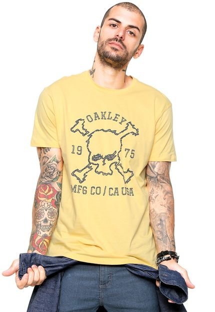 Camiseta Oakley Garage Skull 2.0 Amarela - Marca Oakley