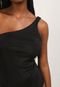 Body Forever 21 Ombro Único Cut Out Preto - Marca Forever 21
