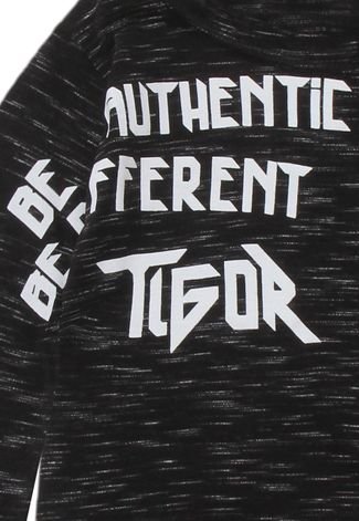 Camiseta Tigor T. Tigre Menino Lettering Preta