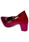 Sapato Scarpin Domidona Cristal Transparente Vermelho - Marca Domidona
