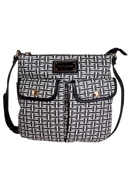 Bolsa Tommy Hilfiger Monograma Preta - Marca Tommy Hilfiger