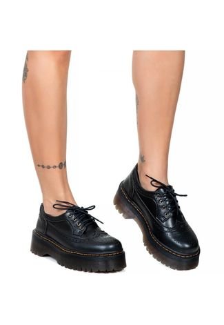 Sapato Oxford Estilo Veggie Greta Preto