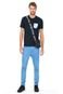 Camiseta Masculina Bolso Azul Claro Polo Wear Preto - Marca Polo Wear