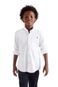 Camisa Infantil Cont Ml Oxford Reserva Mini Branco - Marca Reserva Mini