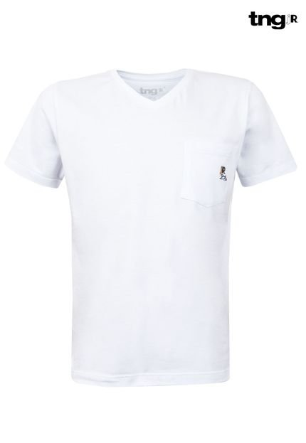 Camiseta TNG Pocket Branca - Marca TNG