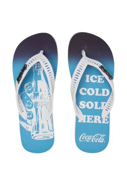 Chinelo Coca Cola Shoes Ice Cold Branco - Marca Coca Cola