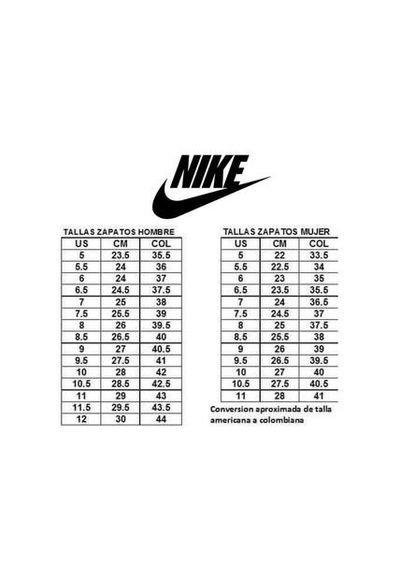Tallas nike colombia new arrivals