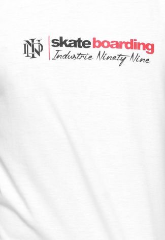Camiseta Manga Curta  Industrie Skate Branca