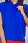 Camisa Mercatto Cropped Lisa Azul - Marca Mercatto