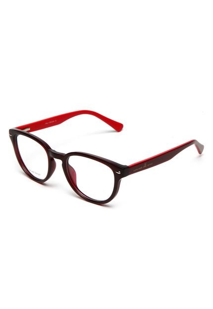 Óculos De Sol Adriane Galisteu Redondo Marrom/Vermelho - Marca Adriane Galisteu