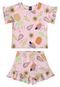 Conjunto Infantil com Blusa e Short para Menina Bee Loop Roxo - Marca Bee Loop