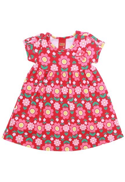 Vestido Kyly Floral Vermelho - Marca Kyly