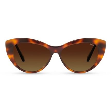 Óculos de Sol Gatinho Vivara em Acetato Tartaruga - Marca Vivara