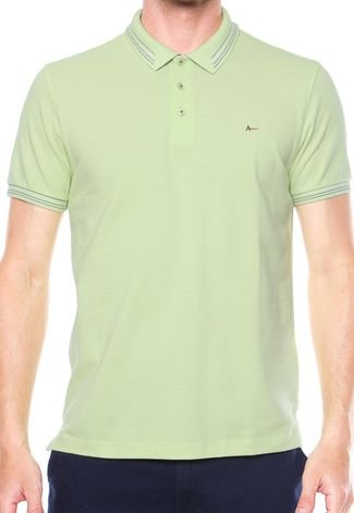 Camisa Polo Aramis Manga Curta Reta Verde