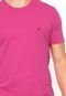 Camiseta Ellus Bordado Rosa - Marca Ellus