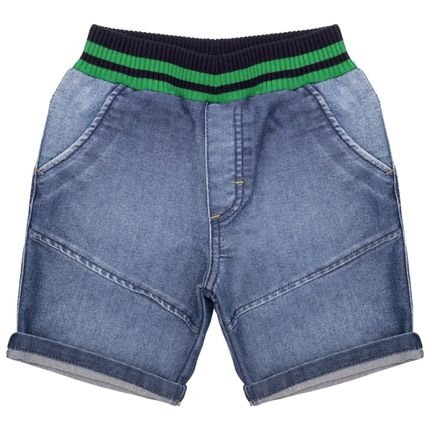 Shorts Infantil Look Jeans c/ Punho Jeans - Marca Look Jeans