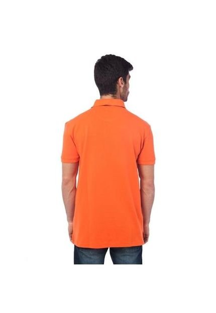 Camiseta Polo Clássica Laranja - Marca Aleatory