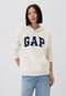 Blusa de Moletom Fechada GAP Logo Off-White - Marca GAP