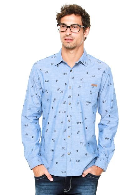 Camisa Colcci Animais Azul - Marca Colcci