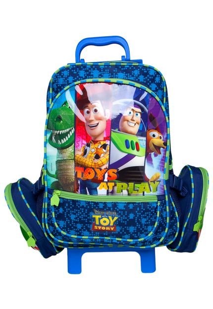 Mochilete Toy Story Escolar G Azul - Marca Dermiwil